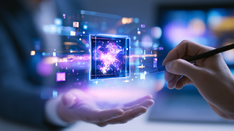  health tech marketer with data in his hand 