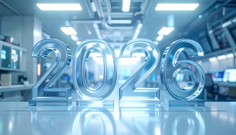  2026 glass in futuristic biotech health tech laboratory marketing 
