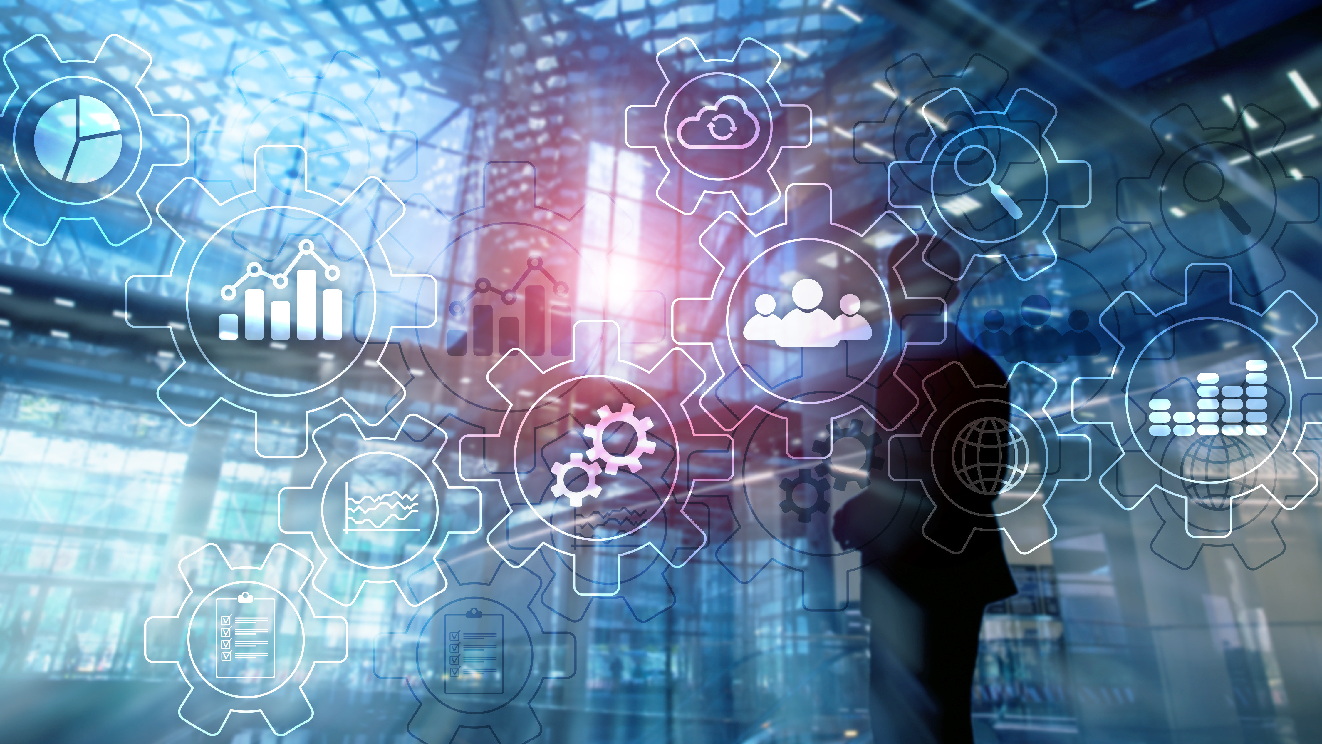 Tech background, healthcare, graphic