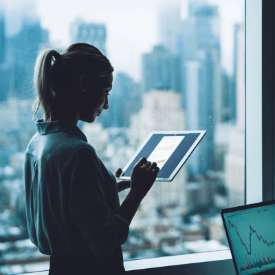 woman working stock image