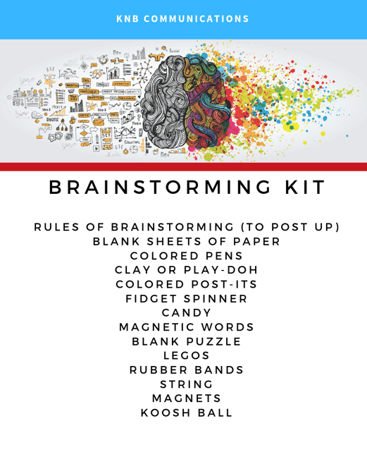 healthcare marketing brainstorming KNB 