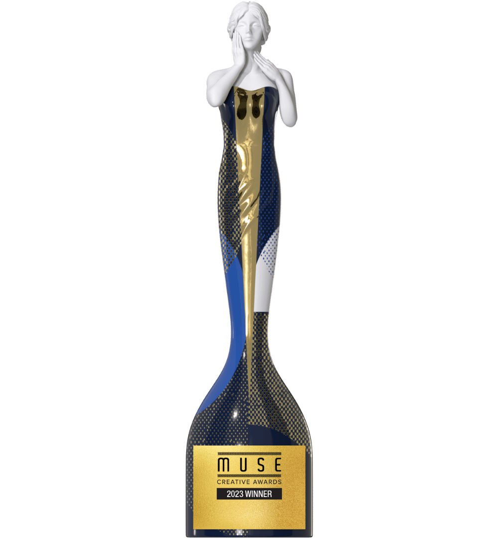 Muse Creative Awards trophy