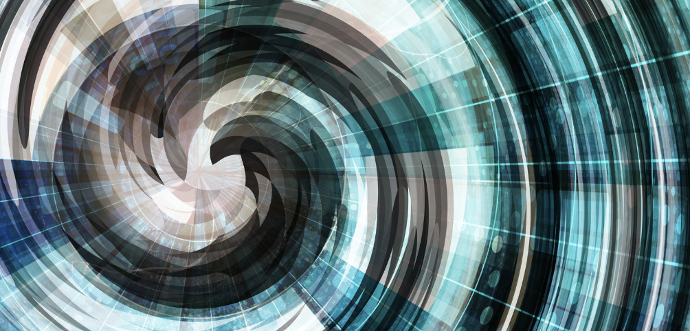 Tech background, teal, white black swirl