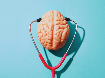  World Mental Health Day 2023 mental health brain with stethoscope healthcare mental 