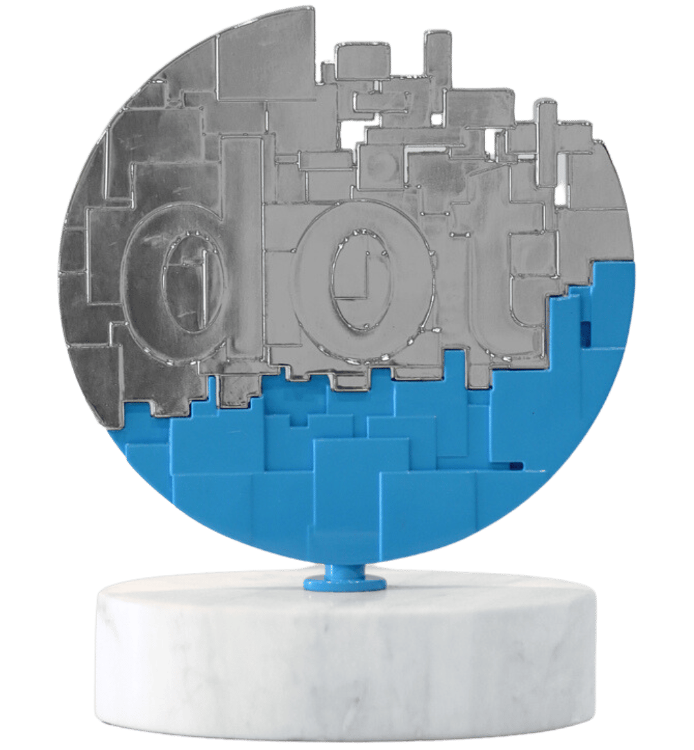 dotCOMM award trophy