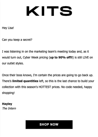 Onboarding email