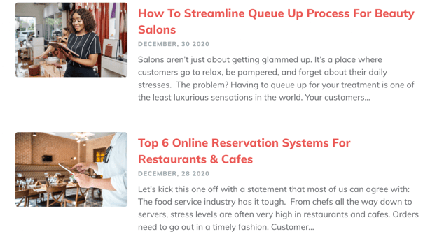Business Blogging Example