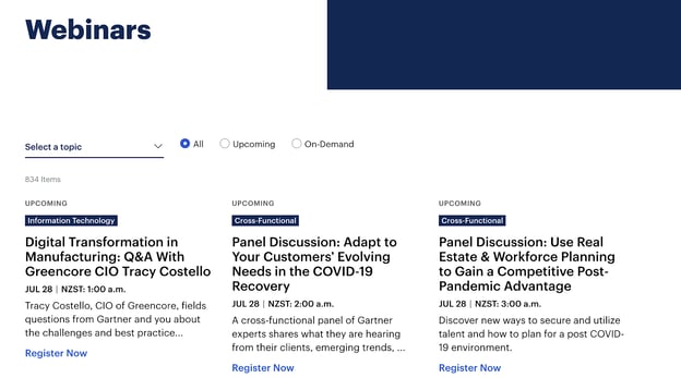 Webinars