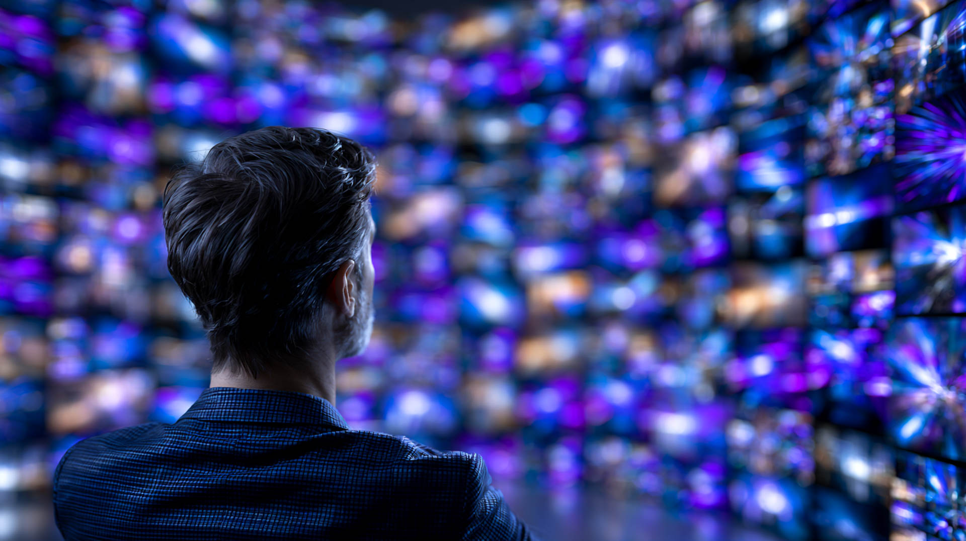 Tech mogul looking at mass media PR